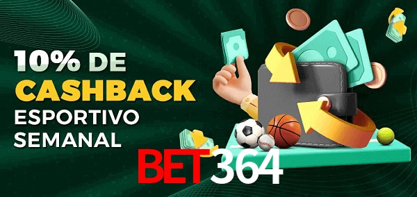 10% de bônus de cashback na Bet364